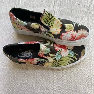 Womens floral vans size 9